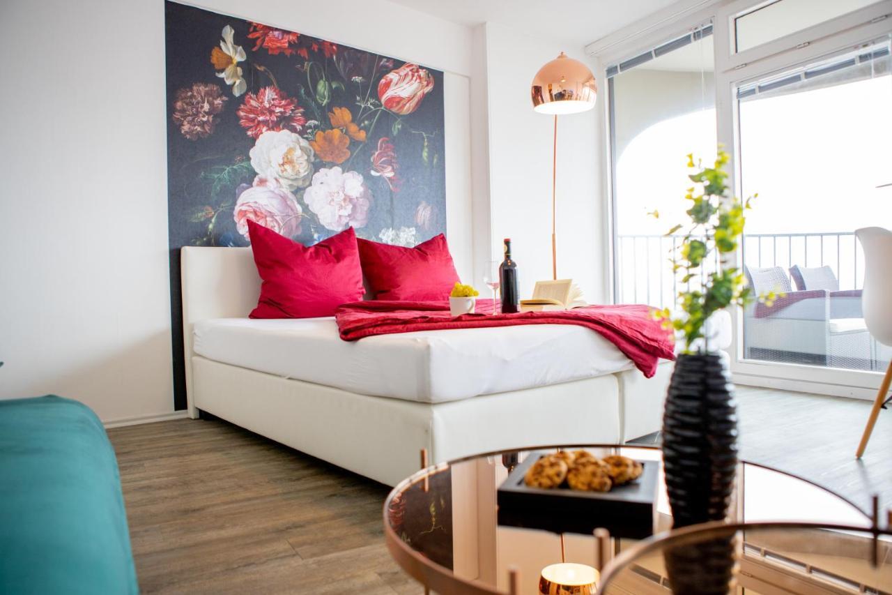 Modernes Apartment Mit Tollem Blick Ueber Die Stadt Augsburg Exteriör bild