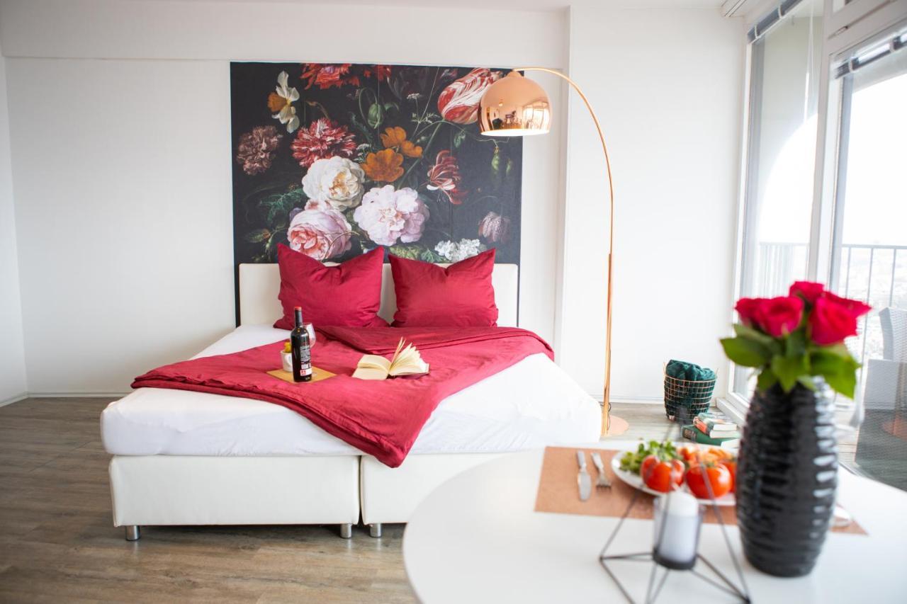 Modernes Apartment Mit Tollem Blick Ueber Die Stadt Augsburg Exteriör bild
