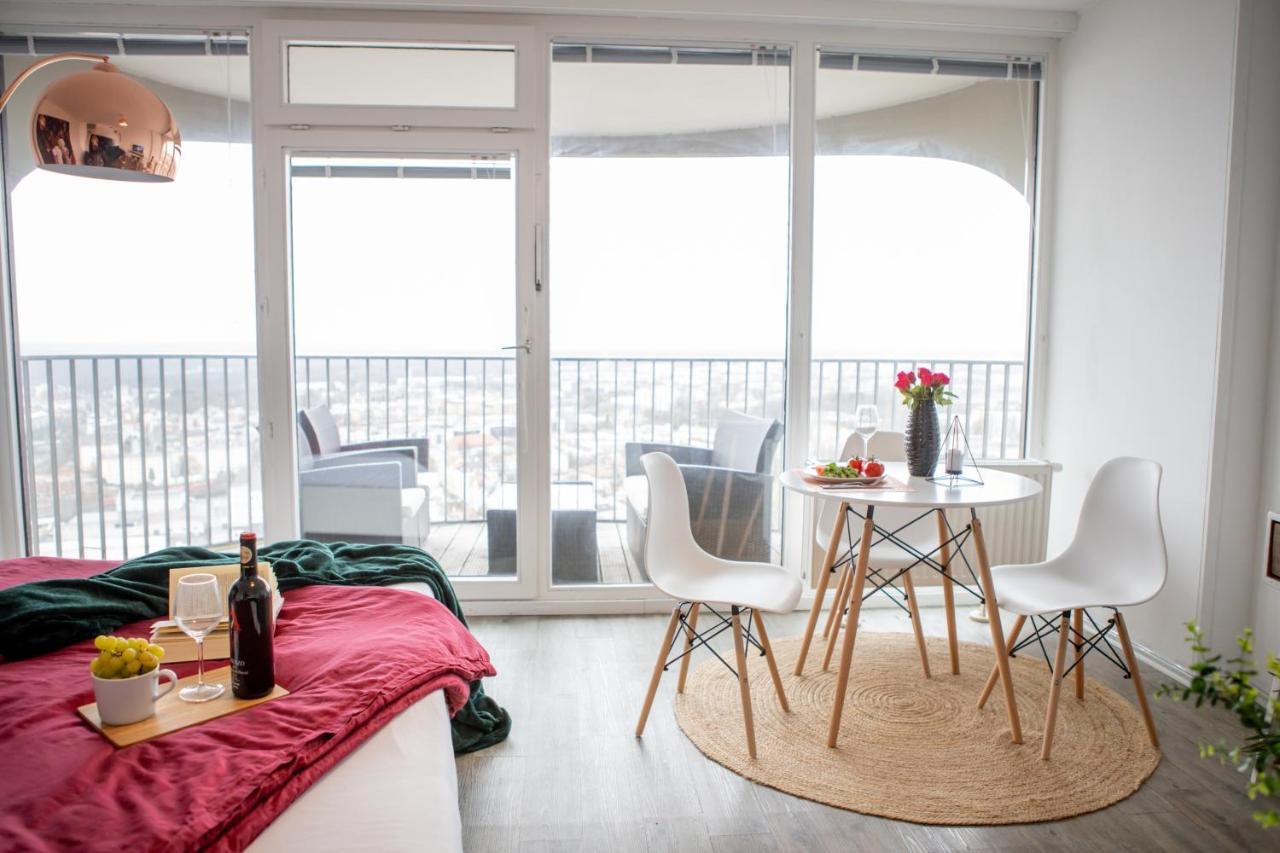 Modernes Apartment Mit Tollem Blick Ueber Die Stadt Augsburg Exteriör bild